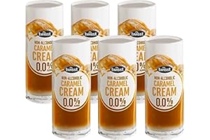 WISE BARTENDER Twisst Caramel Cream – Alcohol Free Irish Whiskey Cream Drink | Non Alcoholic Cream Drink with Caramel & Vanilla Flavours | Gluten Free (Pack of 6)