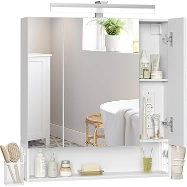 Vind hangkast met spiegel in Badkamer