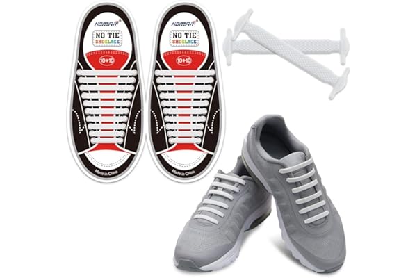 HOMAR No Tie Lacets pour les enfants et adultes - Best in Sports Fan Lacets imperméables Silicon Flat élastiques Lacets de sport course de chaussures pour Shoes Sneaker Conseil Bottes et Souliers