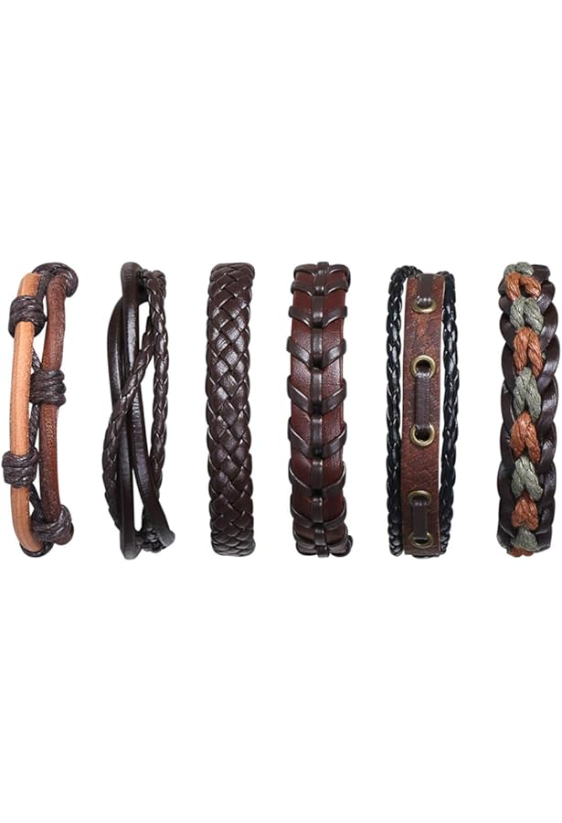Bracelet En Cuir Ajustable Morella - Plusieurs Modèles Avec Pendentifs (perles, Zircone, Motifs)