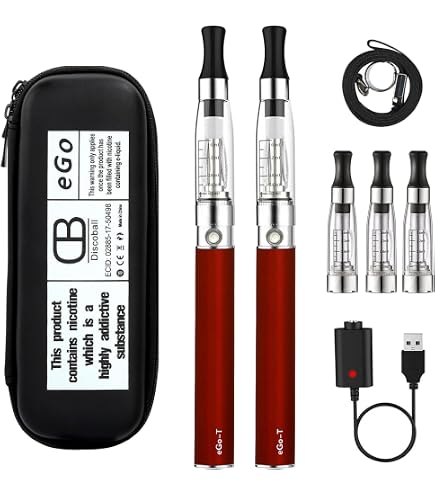 5GVAPE eGo T 1100mAh Rechargeable Battery Electronic Cigarette 2 Packs eGo  CE4 Atomizer Refillable Shisha Starter Kit|E Cigarettes Vape Pens Vaporiser  Kit|No E-Liquid No Nicotine (Steel Blue): Amazon.co.uk: Electronics & Photo