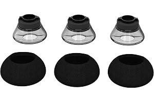 voyag 5200 Eartips ersättning, Voyager Legend 30/50 öronspetsar, 3-pack Eargel-kit skum kuddfodral för Plantronics/Poly hörlu