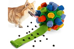 Tesytto Schnüffelball für Hunde Interaktives Hundespielzeug Ermutigen Natürliche Nahrungsfähigkeit Slow Food Training Bissresistenter Welpe Spielen Tragbare Hunde Intelligenzspielzeug(Frühlingsgrün)