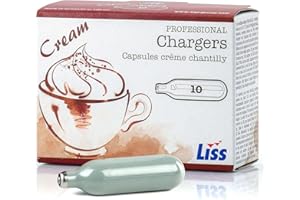 YOKO DESIGN SIPHON 0.5L YOKO NOIR mousse, creme chaud/froid + 10 cartouches