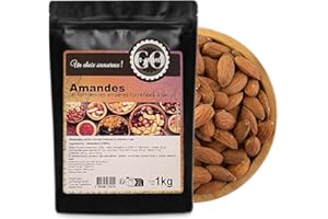 Amandes californiennes entières torréfiées à sec 1 kg - LA PLANTIGO