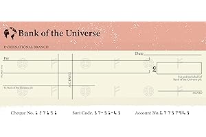 STONHAM 20 Law of Attraction (LOA) Manifesting Blank Cheques - Ideal for Dream Vision Boards