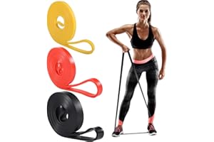 3 Pcs Elastique Musculation, Elastique Sport Bande Elastique Musculation, Bande de Résistance Bande Elastique Fitness Elastique Musculation Traction pour Entraînement Gym Fitness Pilates Yoga