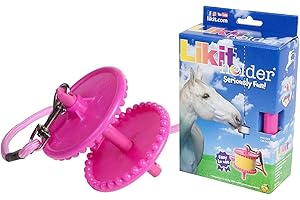 Likit Holder Glitter Pink | Stable Toy for Horses, use with Likit Horse Treats | Help Horse Boredom | Glitter Pink