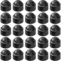 10/20/30/50pcs Nero Bianco Tappi Esagonali Copertura Plastica PE - Foto 8