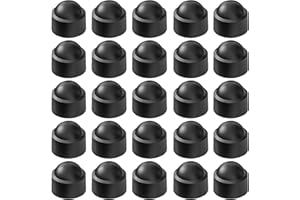 SVUPUE Hex Nut Cover, 25pcs M8 Bolt Covers Screw Cap, M8 Round Hex Protective Cap, Round Head Bolt, Plastic Dome Nut Protection, Insulation Dome for Protection
