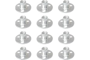 DDHOMIN 12 PCS 3 Holes Backplate Nuts,T Shaped Tee Nut (M10)