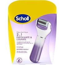 Râpe électrique Scholl Velvet Smooth Aux Cristaux De Diamants - Bleue (Piles Fournies)