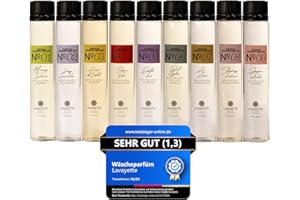 Lavayette Premium - Wäscheparfüm Testpaket - Duft für Kleidung, Bettwäsche, Leinen, Bettwäsche, Flüssigkeit - Geruchsentferner, Wäscheduft - 9x25 ml