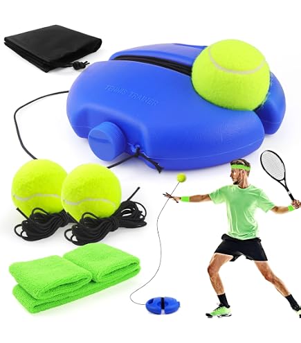 PATIKIL Tennis Allenamento Rimbalzo Palla Con 3 Corda Palle Solario