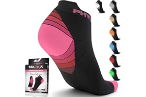 PHYSIX GEAR SPORT Physix Gear Chaussettes Running Femme et Homme, Chaussette Compression Homme pour Voyages Avion, Alternative aux Bas de Contention, Chaussette de Récupération Sport, Chaussette Running Homme et Femme