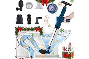 YUCHENGTECH Desatascador de Tuberias con Aire Comprimido Bomba Desatascador de Inodoro Desatascador WC a Presión para Desatascar el Desagüe del Inodoro/Lavabo/Bañera/Piso