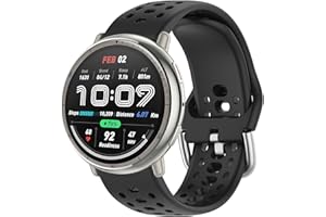 Silikon Uhrenarmband 20mm für Amazfit Active/Active 2/Amazfit GTS/GTS 2/2e/GTS 3/GTS 4/GTS 4 Mini/GTR Mini/Amazfit Bip/Bip U/Bip U Pro/Bip 3/Bip 3 Pro/Pop Pro Ersatz Armband für Damen Herren