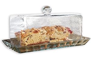 LOBERON Coprivivande con vassoio Nelia, trasparente