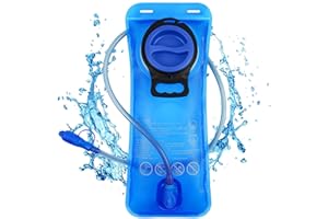 flintronic 2L Bolsa de Agua Portátil, Vejiga de Hidratación, Bolsa de Agua sin BPA, Depósito de Agua a Prueba de Fugas, para Mochila de Senderismo Campamento Ciclismo