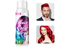 MOFAJANG Spray Colore per Capelli Temporaneo Colorato Rosso, Tintura per Capelli One Time Rapida, Facile da Lavare per Cosplay Halloween, Adatta a Bambini e Adulti - 100 ml