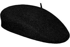 TOSKATOK Klassisch Plain Französischer Stil Barett Mode Stilvolle Kappe Hut Wolle Chic Pariser Moderne Künstler Maler Hut