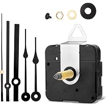 Kit Movimento Orologio Al Quarzo Silenzioso – Albero Lungo 17 Mm, Alimentato A Batteria, Per Riparazioni Fai Da Te