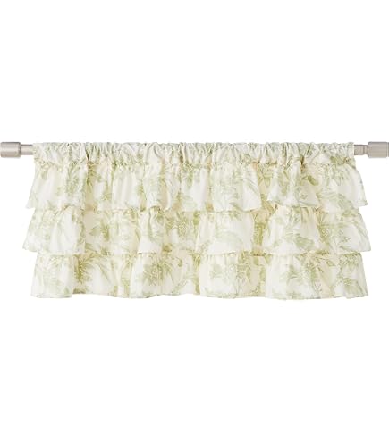 Cantonnière Laura Ashley Annalise Floral - Coton Gris 127x63.5cm