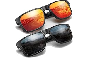 YOZISS Polarisiert Sonnenbrillen für Herren,UV400 Schutz Sportbrillen für Herren Damen,Ultraleicht Sport Sonnenbrillen für Outdoor,Autofahren,Bootfahren,Angeln,Golf