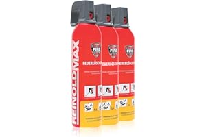 XENOTEC Premium Feuerlöschspray – 3er Set - 750ml – Stopfire – Autofeuerlöscher – REINOLDMAX – wiederverwendbar – geeignet für Fettbrände – 3 x 750g