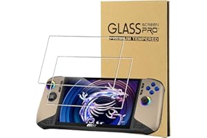 CONAPIKA 2 Pièces Protection Écran pour MSI Claw 8 AI+/MSI Claw 8 AI Plus, Dureté 9H, Anti Rayures, Sans Bulles, Ultra HD Claire Film Verre Trempé pour MSI Claw 8 AI+/MSI Claw 8 AI Plus