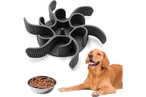 JINSIHU Anti Schling Napf Hund Schlingnapf Hunde Langsamer Fressnapf Hundenapf Langsam Fressen trockenfutter Slow Feeder Hundenäpfe Einfügung Reduzieren Übermäßiges Essen Schneidbar für Katzen Haustiere