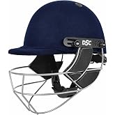 DSC DEFENDER Cricket Helmet for Men & Boys (Adjustable Steel Grill | Back Support Strap | Light Weight | size:Large (Navy)