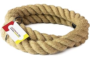 SEILETECH.DE 50m corda di juta 50 mm riccio naturale