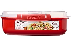 Sistema Boîte à micro-ondes 1,25 l en rouge, Plastique, Rouge, 45 x 35 x 25 cm