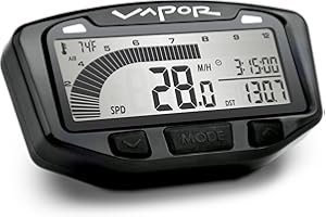 Trail Tech 752-115 Vapor Digital Speedometer Tachometer Gauge Kit, 1984-2015 Honda Yamaha TRX TW Raptor Wolverine
