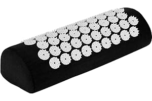 Belmalia Poduszka do akupresury na ramiona i kark, poduszka do masażu, poduszka relaksacyjna, TCM czarna