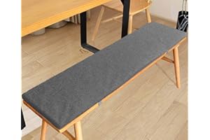 Xpnit Bench Cushion Indoor,Garden Bench Seat Cushion Pad 2 or 3 Seater,soft Long Chair Cushions Bench Pad Mat for Kitchen Home Outdoor (120 * 30cm,Dark grey)