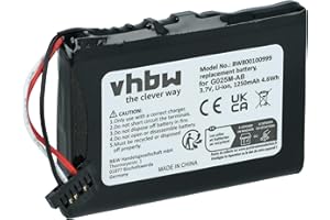 vhbw 1x batteria compatibile con Pioneer Avic S1 navigatore GPS (1200mAh, 3,7V, Li-Ion)