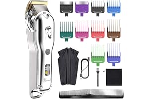 Hatteker Haarschneidemaschine Profi Haarschneider Herren Haartrimmer Bartschneider Barttrimmer Präzisionstrimmer Langhaarschneider Männer Wasserdicht IPX7