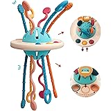 Morkka 12PCS Montessori-speelgoed voor jongensmeisjes, baby Sensory Bin Shape Sorter Toys Kleurrijke kubus, met 3 zuignap Tolspeelgoed en kralendoolhof, vroeg leren speelgoed voor peuters Leeftijd 1-3