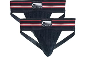 GOLBERG G Men’s Athletic Supporters (2 Pack) - Jock Strap Underwear - Extra Strength Elastic