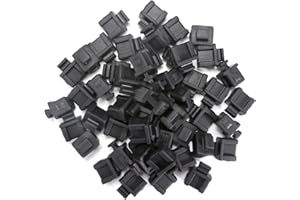 QSFPTEK 50pcs SFP Anti-Dust Cap for SFP/SFP+ port, Fiber Optic Dust Caps, Port Protector for Switch, Network Cards, Router, Media Converters, 50pcs