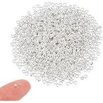 1000 Perles à Écraser Rondes 3 Mm – Dorées, En Laiton – Pour Fabrication De Bijoux (Bracelets, Colliers, Entretoises)