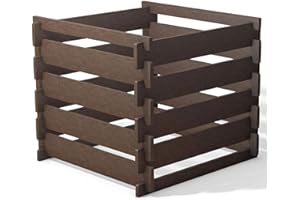 hanit Komposter Recycling-Kunststoff, Steckkomposter 650 Liter, witterungsbeständig, verrottungsfest, Kompostbehälter