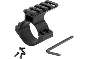 RimFly Rail Picatinny Anello 25 mm per Airsoft Fucile con binario 20 mm Tattico di Montaggio Tubo Handguard per Armi Weaver Riser Keymod Adattatore Supporto Mirini Telescopici con binario