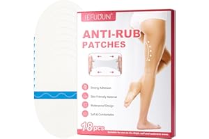 KLLALO 18 Stück Oberschenkel Anti Reibung Pads, Anti-Reibung, Selbstklebend, Frauen Anti-Reibungs-Pads für Wade Einweg und Wegwerf, selbstklebende Oberschenkelbänder, unsichtbare transparente ultradünne