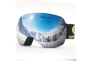 HuoBi Ski Goggles,Snow Sports Goggles Outdoor Ski Goggles,Windproof and Anti-Fog Snowboard Goggles 100% UV Protection,for Bikes Motorbikes Skiing etc,for Men Women Teenagers