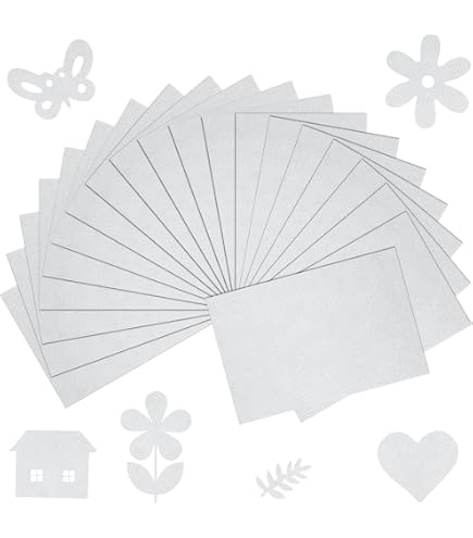 40 Bunte Filzplatten Set Zum Basteln – 20x30 Cm, Aus Polyester, Perfekt Für Kinder & DIY Projekte