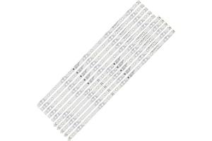 LUNCHS LED-bakgrundsbelysningsremsa 10 lampa kompatibel med PHILIPS 55" TV 55pus7304 55pus6704 55PUS7394 55PUS7504 LB-GM3030-GJ0D22555X10AN22-R-1-HLT