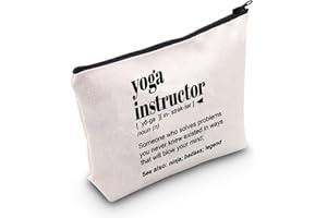 TSOTMO Tasche für Yoga-Lehrer mit Reißverschluss, Make-up-Tasche für Yoga, Lehrer, Wertschätzung, Geschenk, Yoga-Lehrer, Dankeschön,für Yoga-Lehrer, U.Yoga